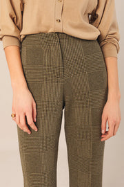 Indi & Cold Khaki Jacquard Trousers