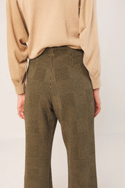 Indi & Cold Khaki Jacquard Trousers