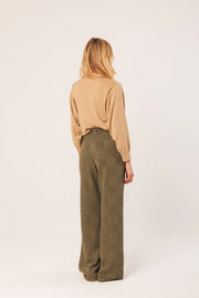 Indi & Cold Khaki Jacquard Trousers