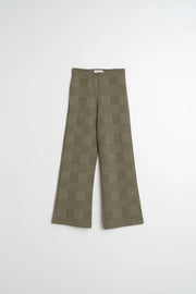 Indi & Cold Khaki Jacquard Trousers