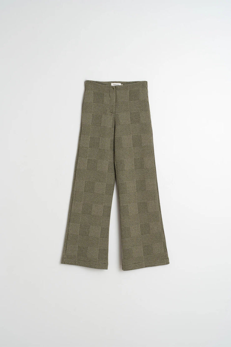 Indi & Cold Khaki Jacquard Trousers