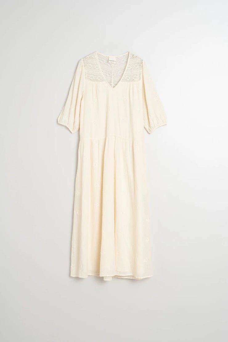 Indi & Cold Cream Maxi Dress