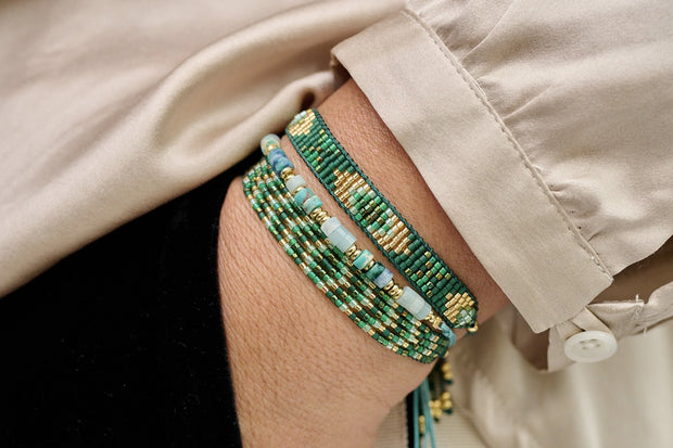 Boho Betty Friendship Bracelet - Magic Emerald
