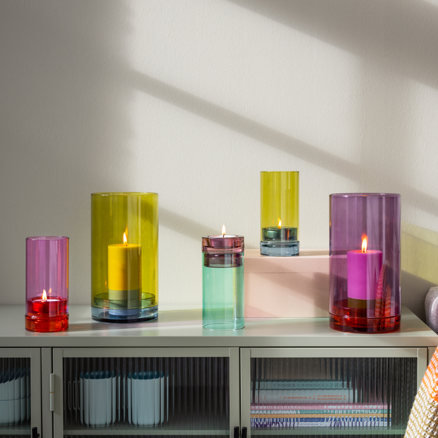 Remember Glass Lantern Lucius - Lime
