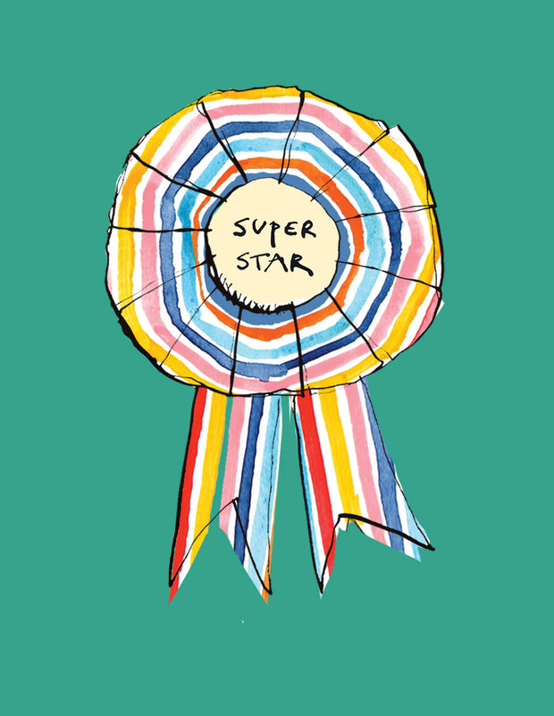 Poet & Painter Mini Card - Super Star Rosette