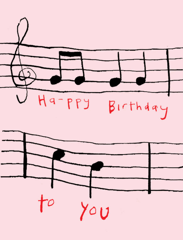 Poet & Painter Mini Card - Birthday Score