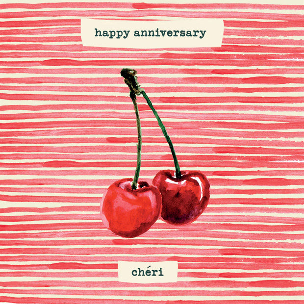 Poet & Painter Happy Anniversary Cheri Card