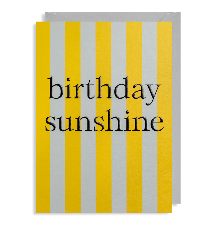 Striped Birthday Sunshine Card