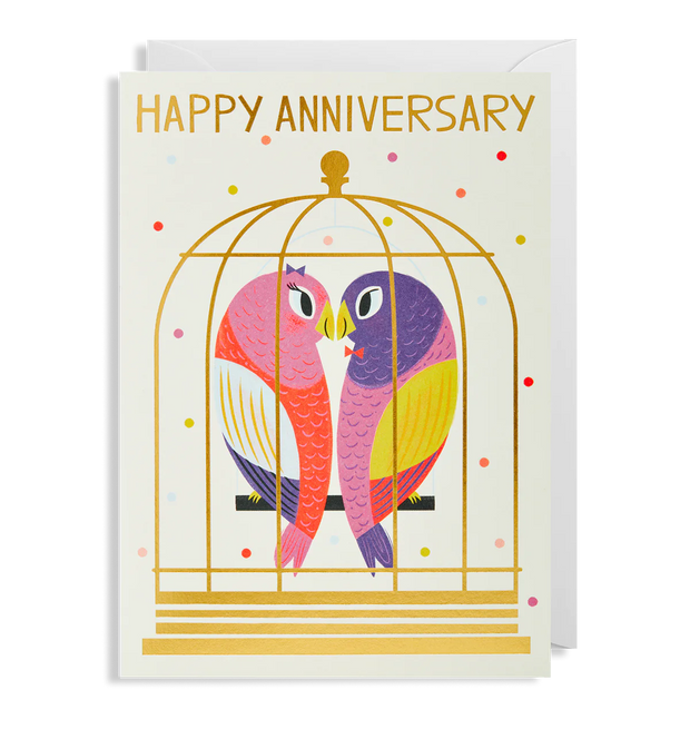 Happy Anniversary Lovebirds Card