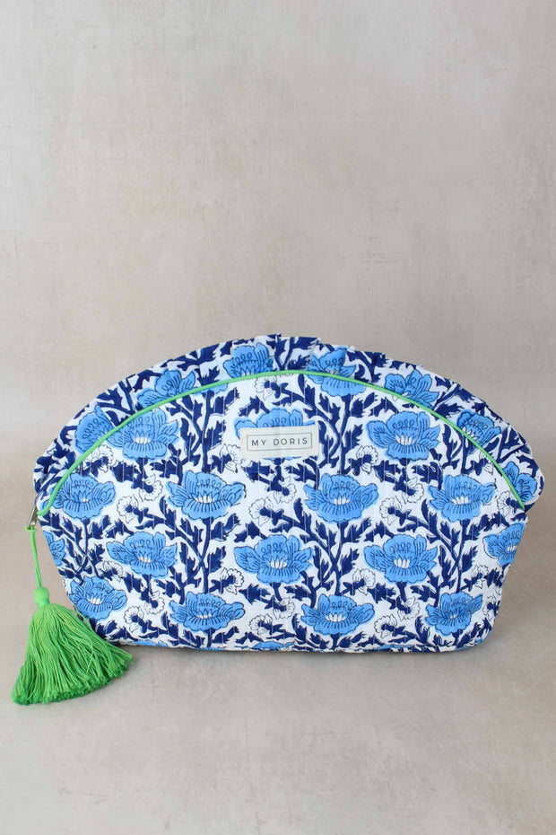 My Doris Large Frill Block Print Washbags