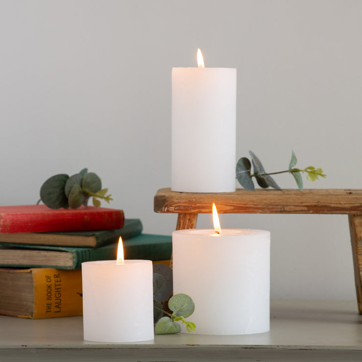 Rustic Pillar Candle - Large, 100 x 100m