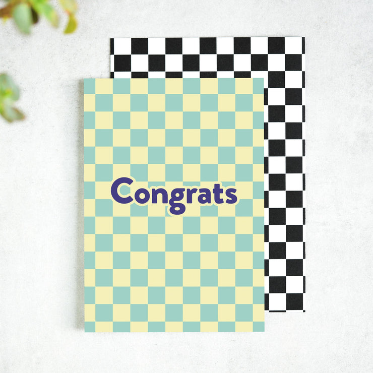 Checkerboard Greeting Cards in 10 Designs