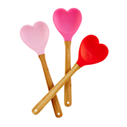 Heart Shaped Silicone Spoons in 5 Colours