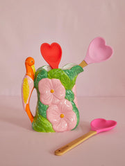 Heart Shaped Silicone Spoons in 5 Colours