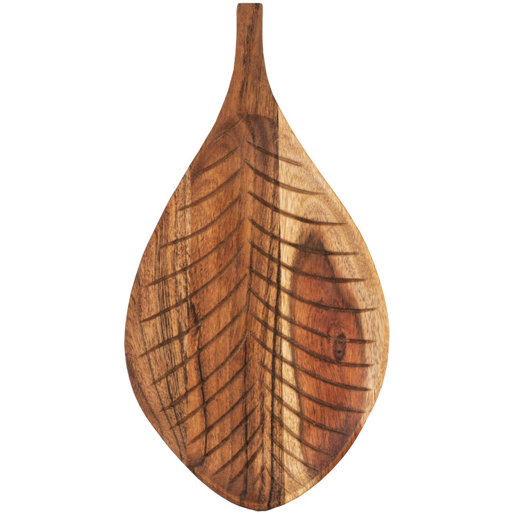 Carved Leaf Serving Board