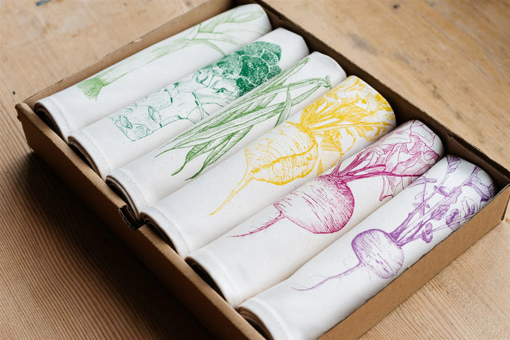 Lottie Day Napkin Gift Set of 6 - Garden Vegetables