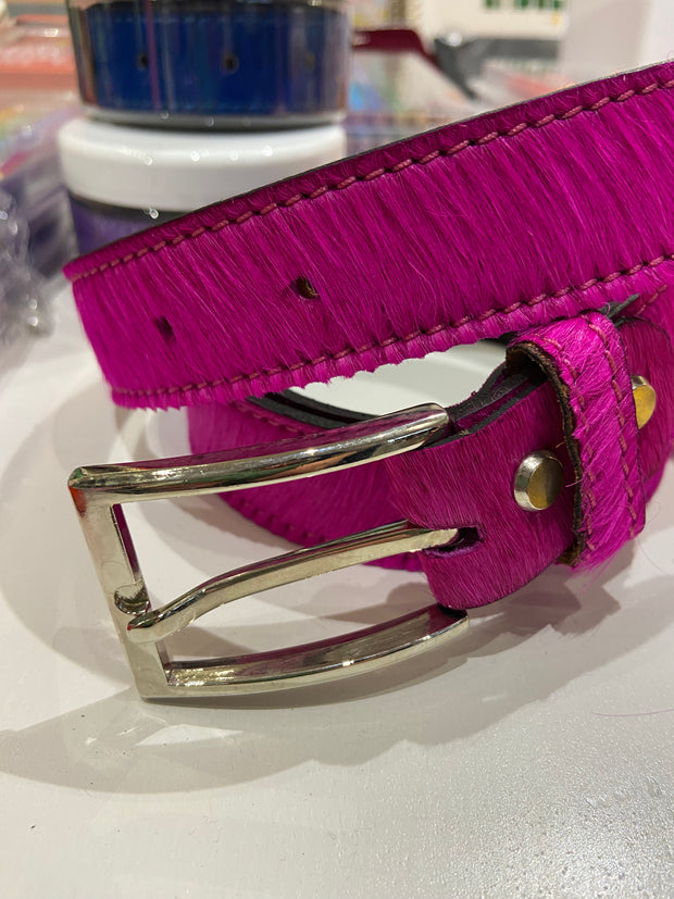 Neon and Plain Leather Belts