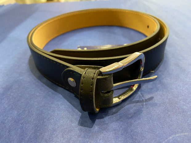 Leather Belt in Blue or Black