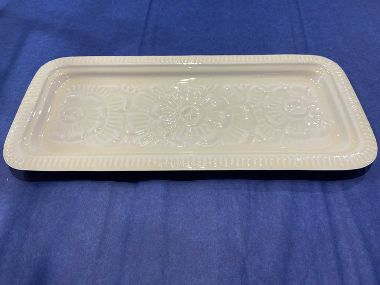 Mini Embossed Enamel Coated Oblong Tray