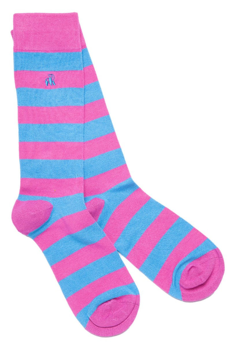 Swole Panda Women's Striped Bamboo Socks